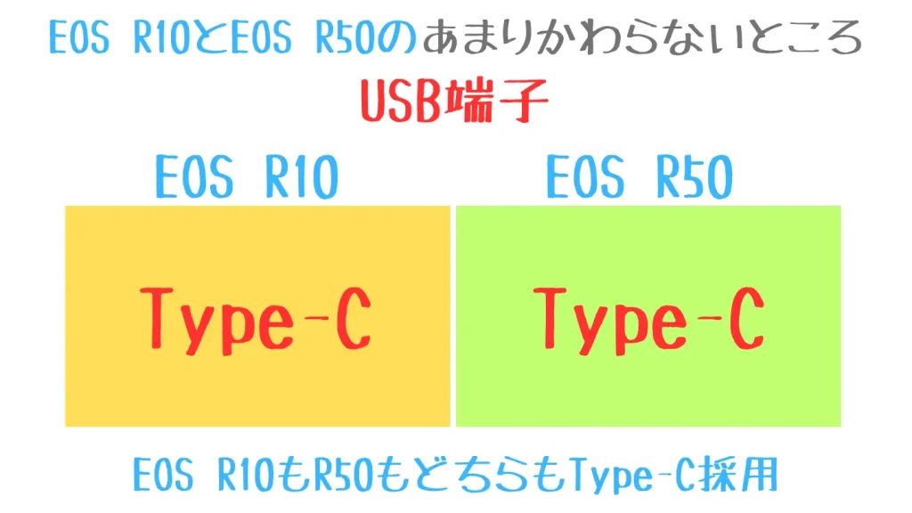 eosr10とeosr50の比較表-USB端子