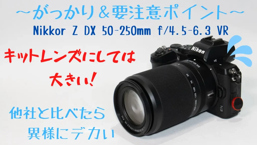 ニコンZ50とNIKKOR Z DX 50-250mm f/4.5-6.3 VR画像