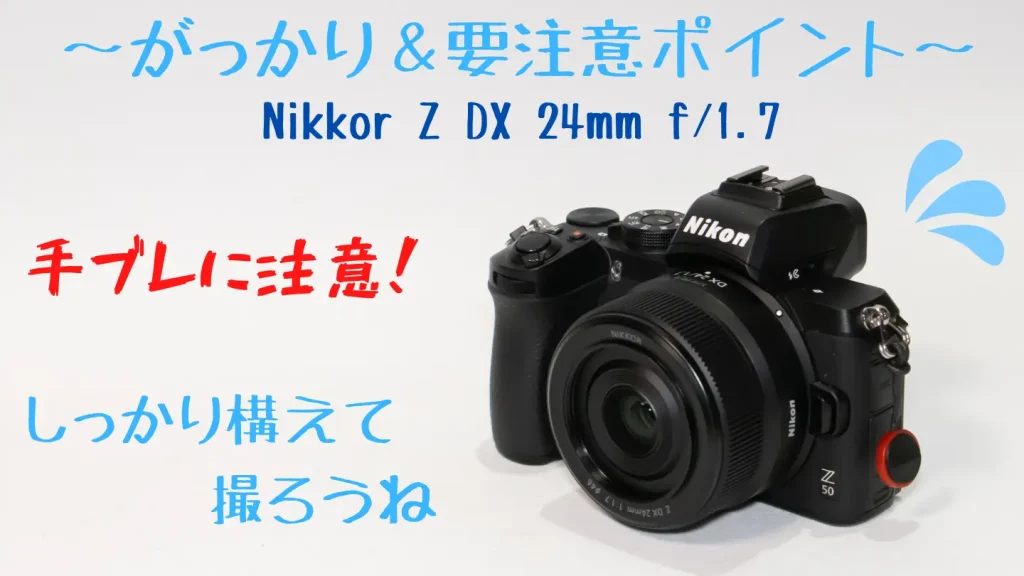 ニコンZ50とNIKKOR Z DX 24mm f/1.7画像
