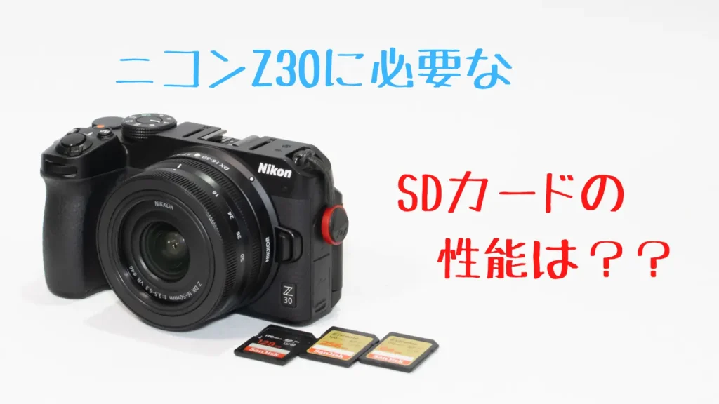 ニコンZ30とSDカード画像