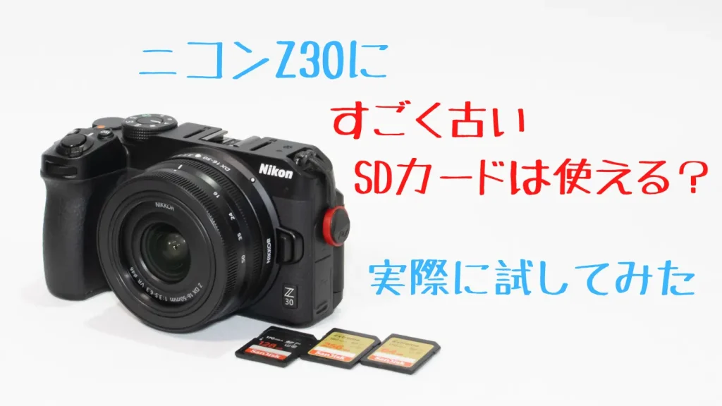 ニコンZ30とSDカード画像