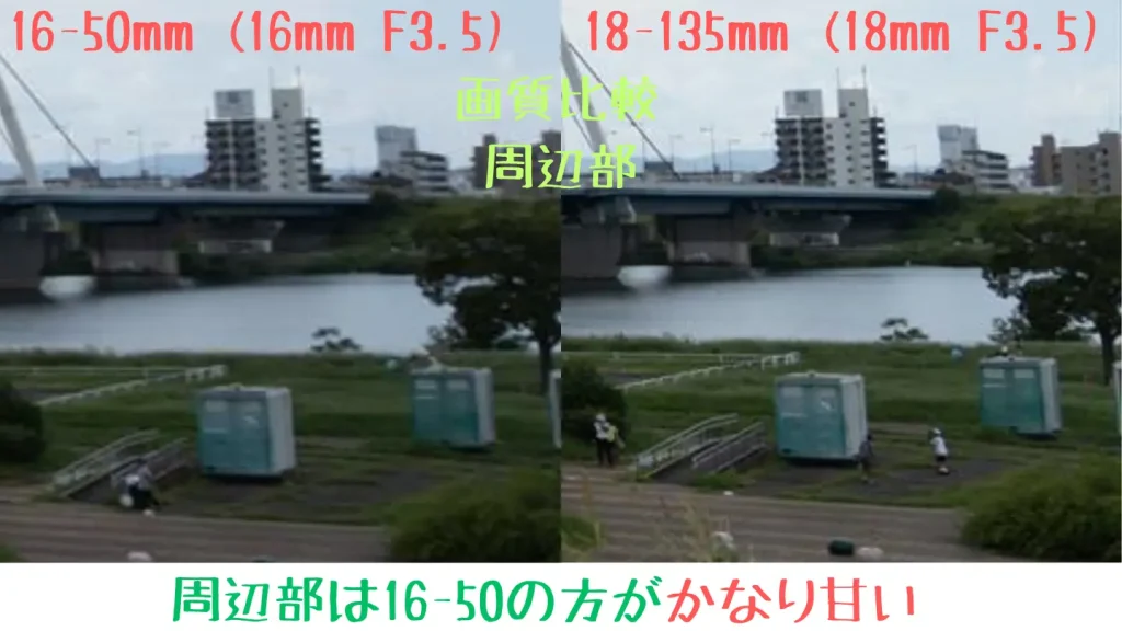 epz16-50mmとe18-135mmの広角側解像感比較　周辺部