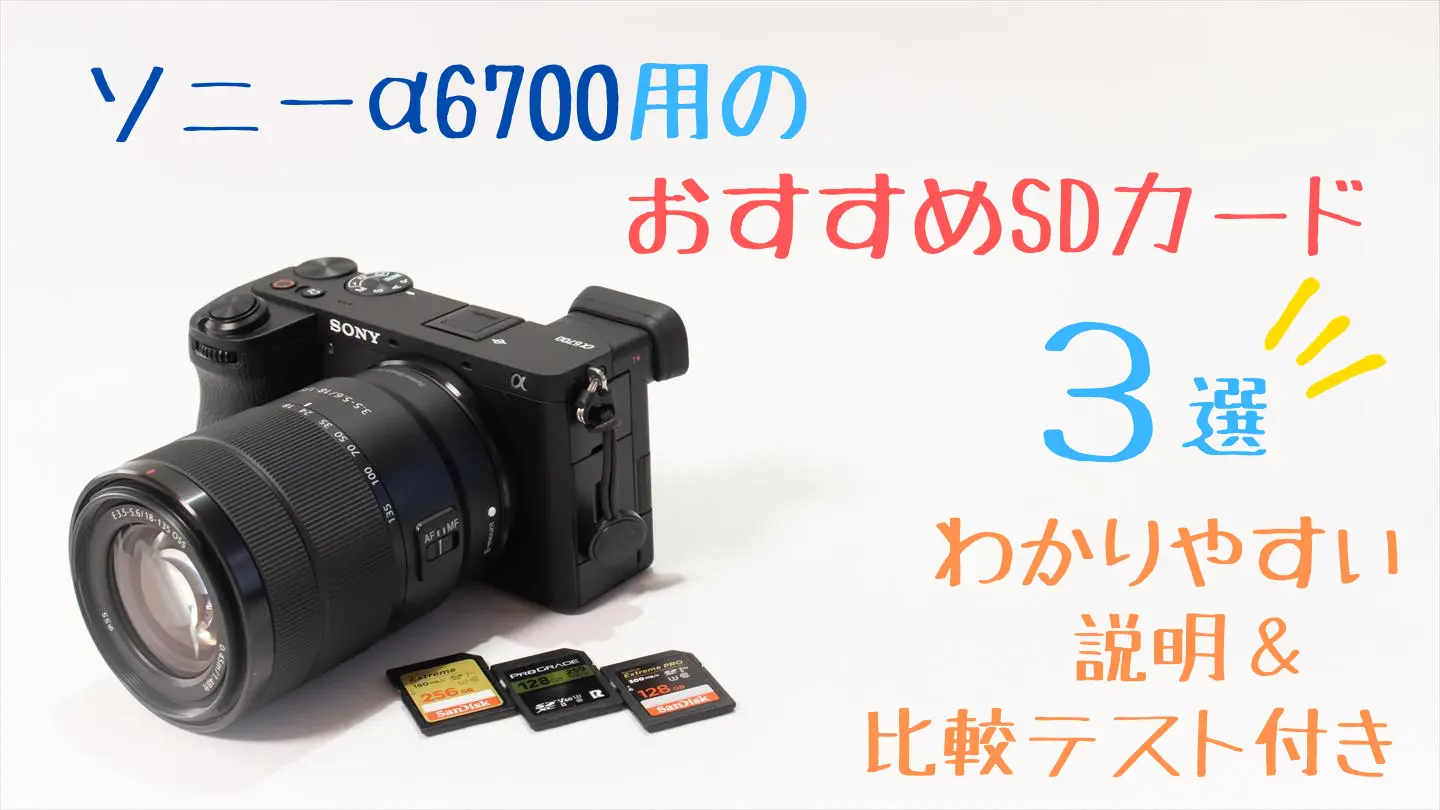 α6700とｓｄカード画像