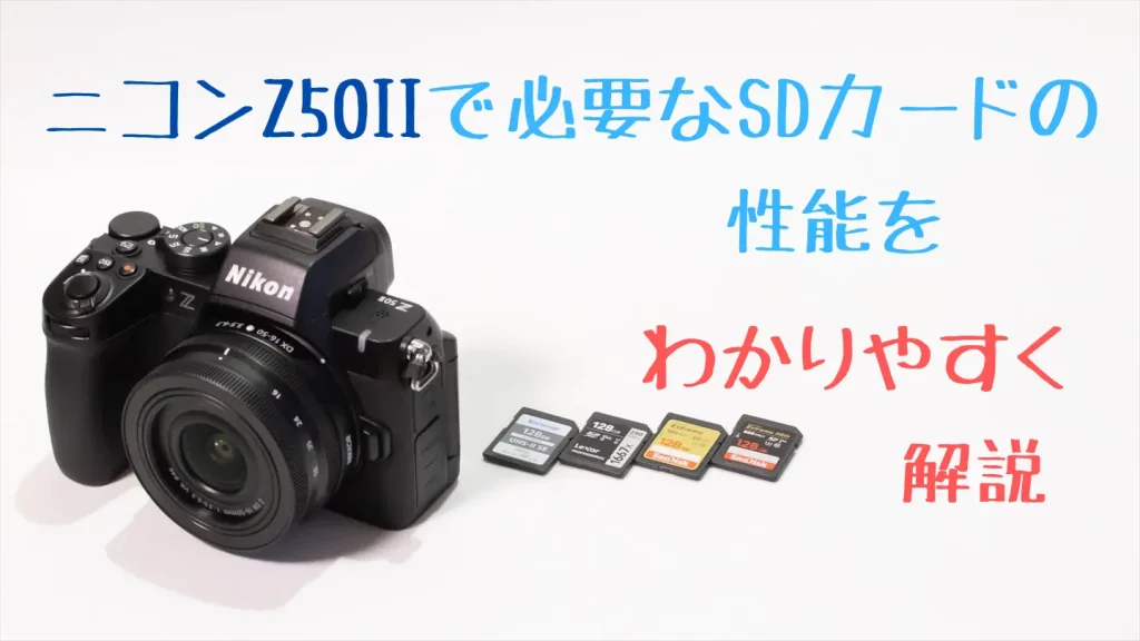 ニコンZ50とおすすめSDカード画像