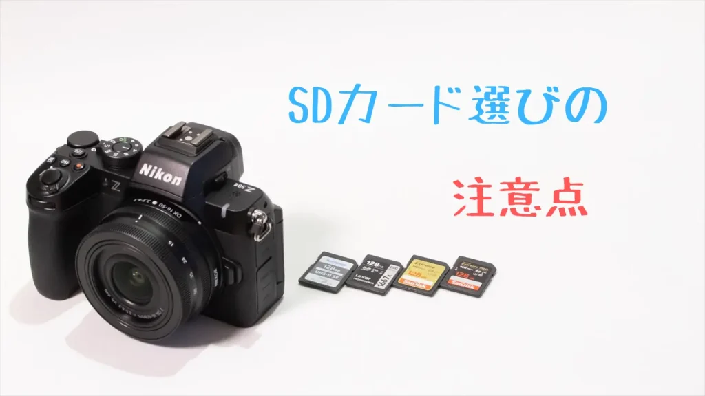 ニコンZ50とおすすめSDカード画像