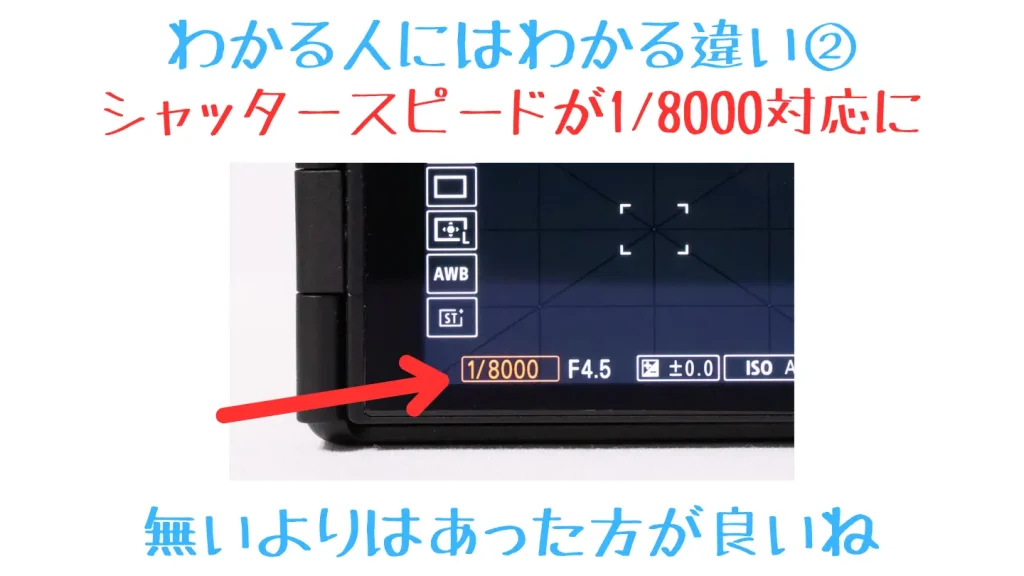 ZV-E10 IIシャッタースピード設定画像