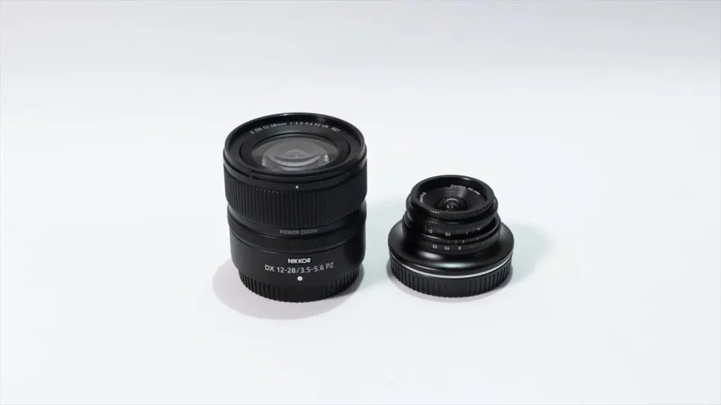 ニコンZ DX 12-28mmと7artisans10mmレンズ