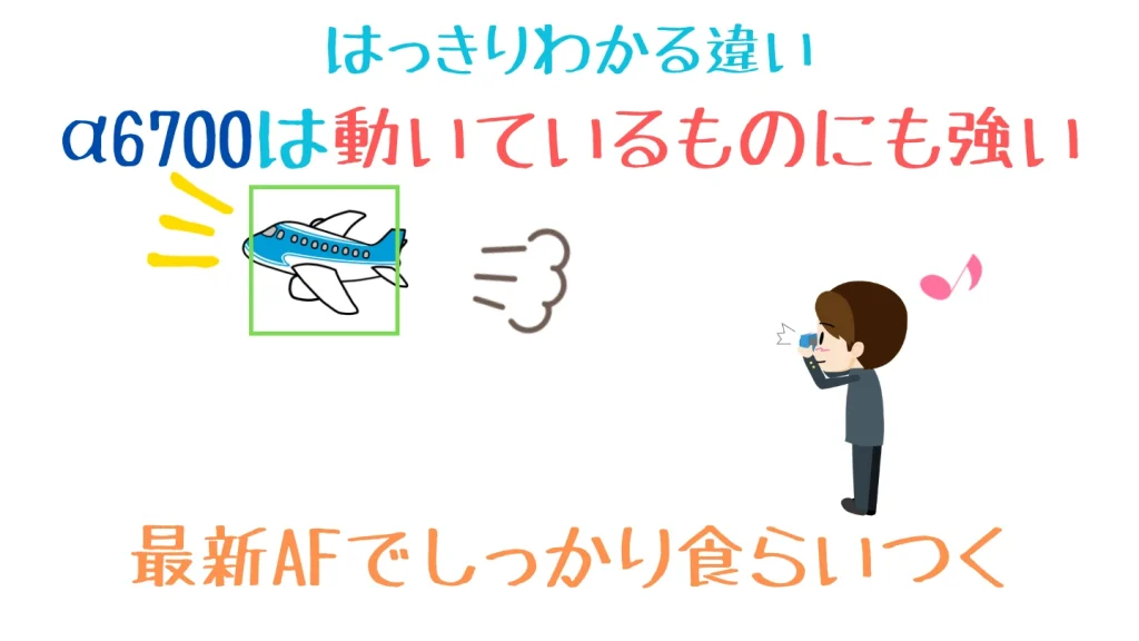 α6700とα6400のAF性能の体感差を比較