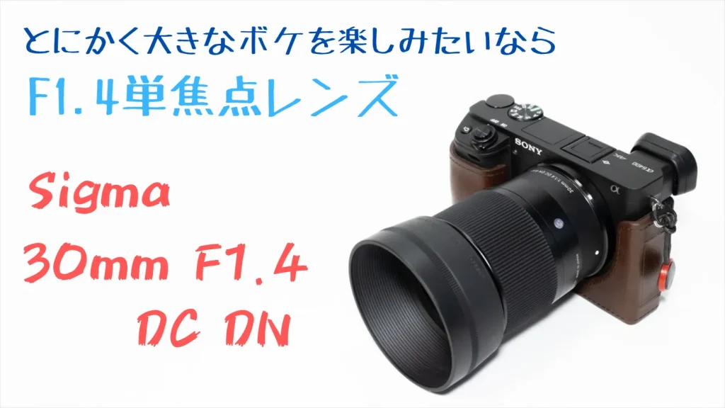 α6400でステップアップに最適な神レンズの二本目シグマ30mm F1.4 DC DN
