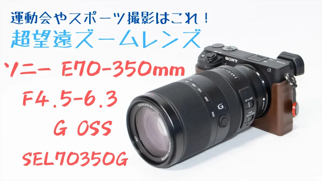 運動会やスポーツ撮影には超望遠レンズのソニーE70-350mmがおすすめ