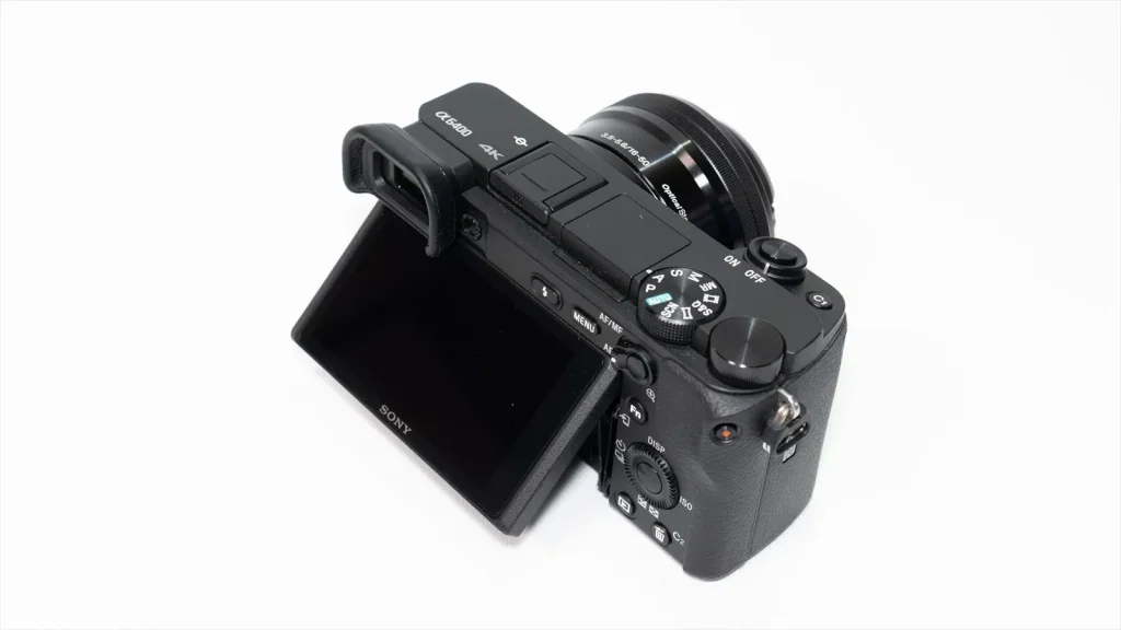 α6400のチルトモニター ローアングル