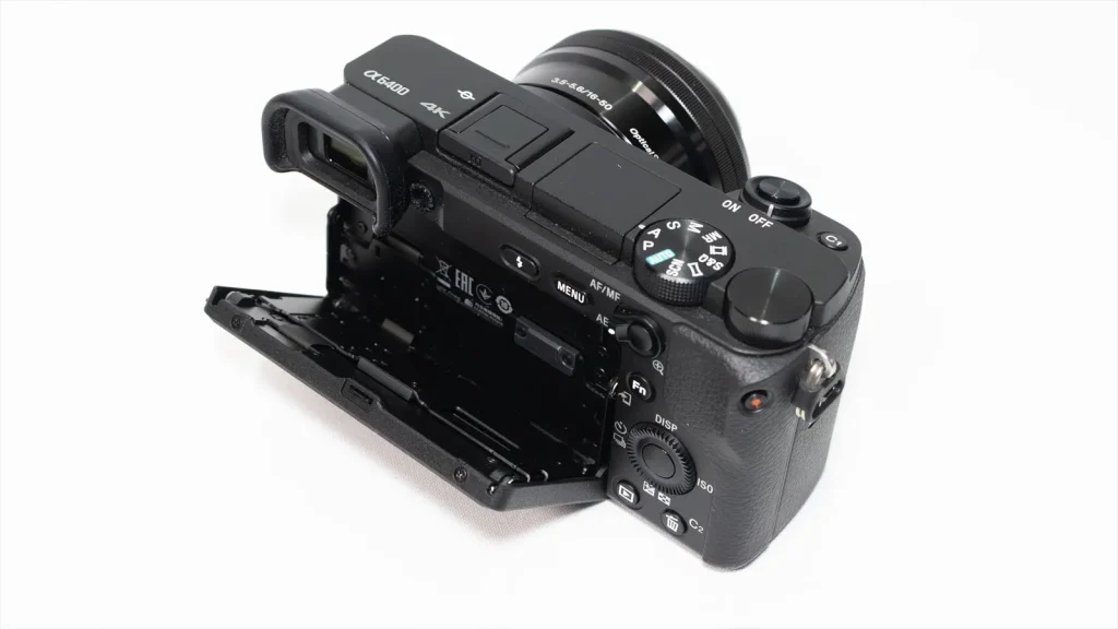 α6400のチルトモニター ハイアングル