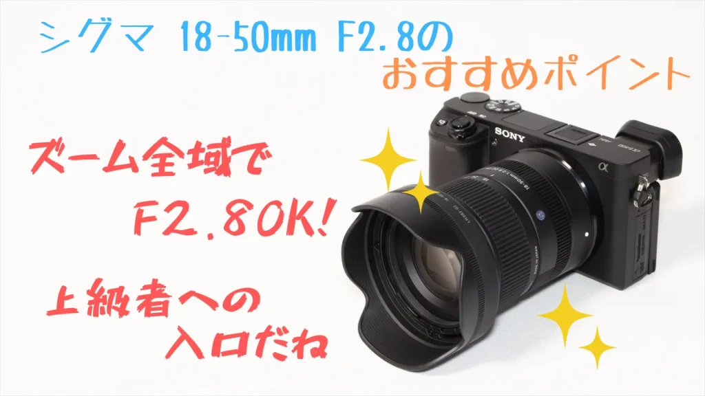 α6400とシグマ18-50mm F2.8 DC DNの組み合わせは上級者への入口