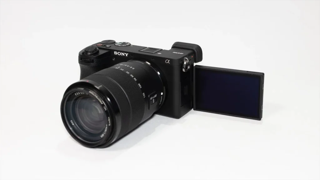 α6700のLCDモニター 自撮り