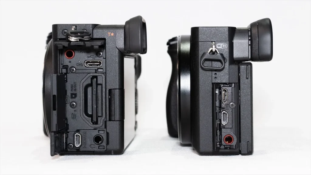 α6700とα6400のインターフェースポート比較