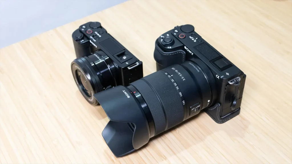 E 18-135mm F3.5-5.6 OSSとZV-E10とZV-E10 II