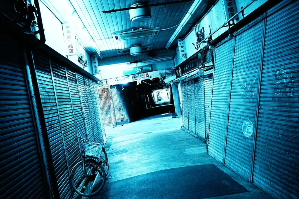 スナップ作例　古い商店街