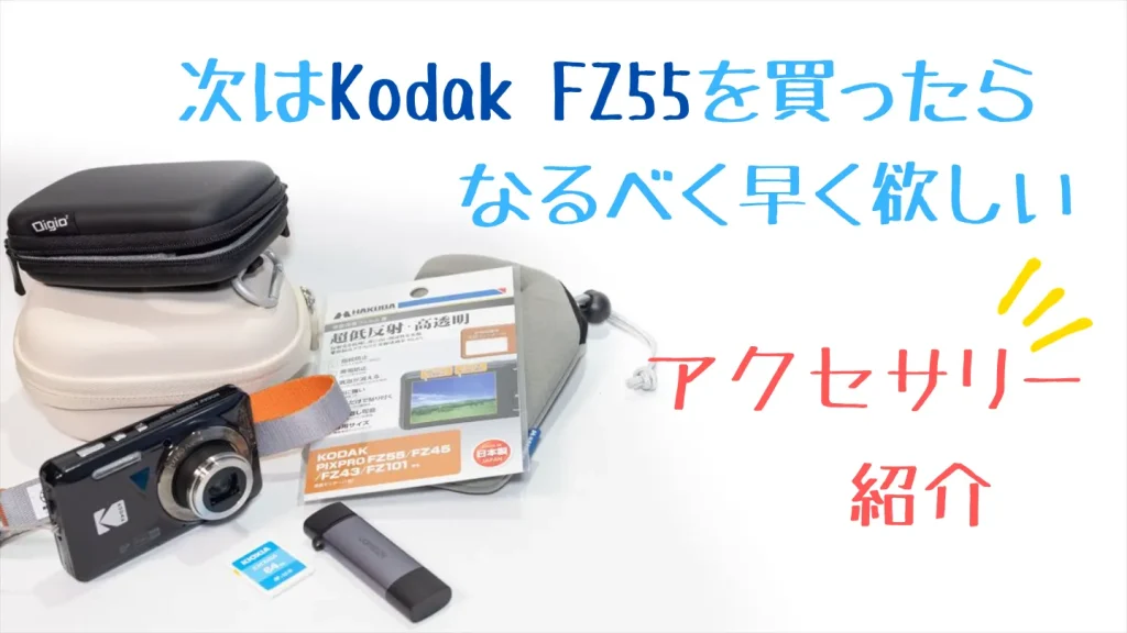 Kodak FZ55を買ったら早く欲しいアクセサリー