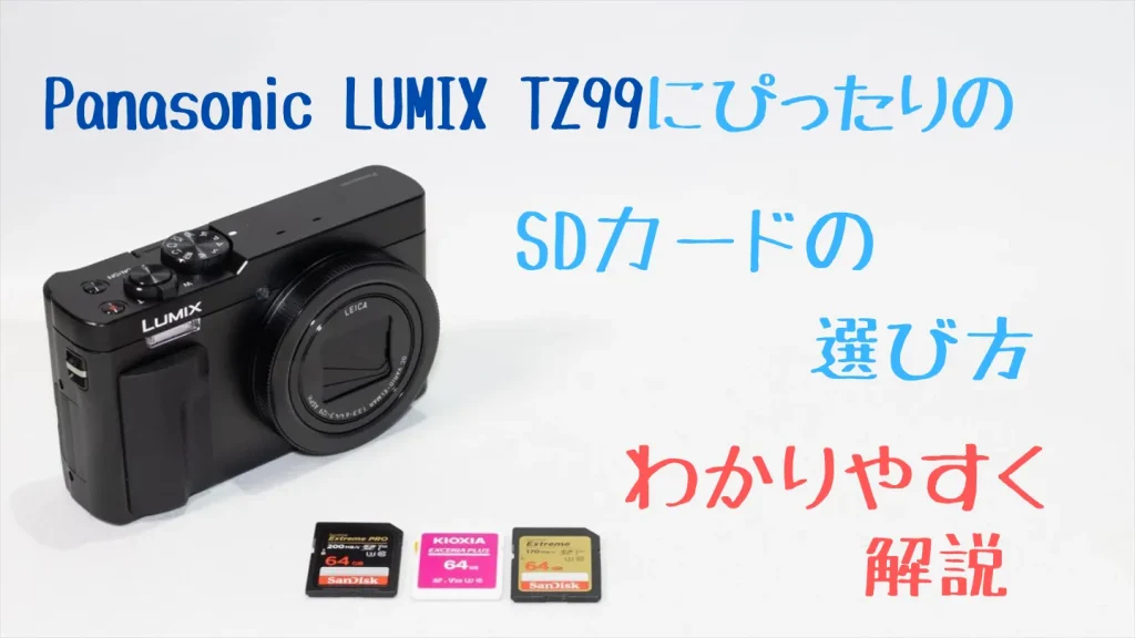 LUMIX TZ99に必要なSDカードの性能と選び方