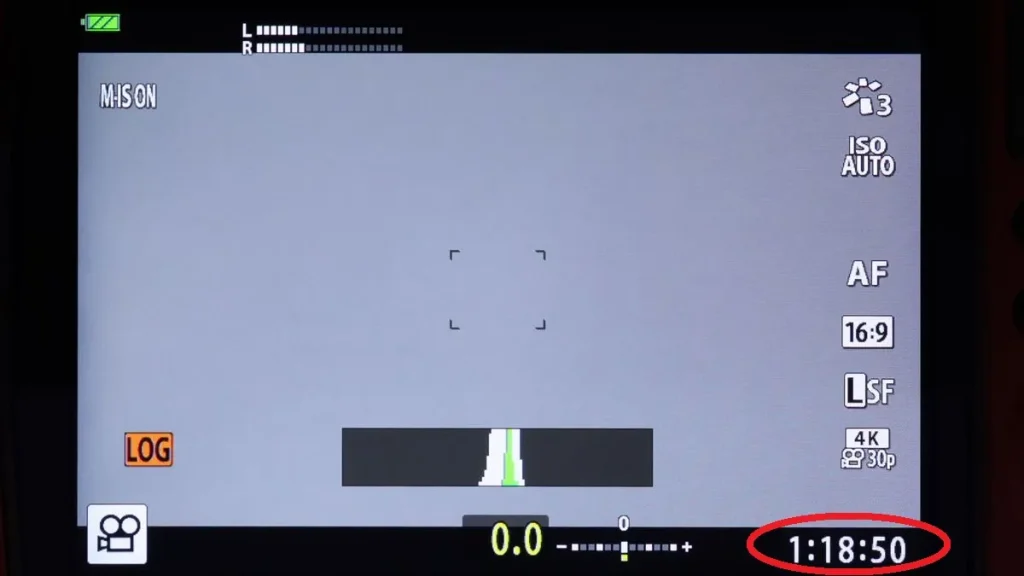 Tough TG-7に64GBのSDカードを入れた4K動画撮影可能時間