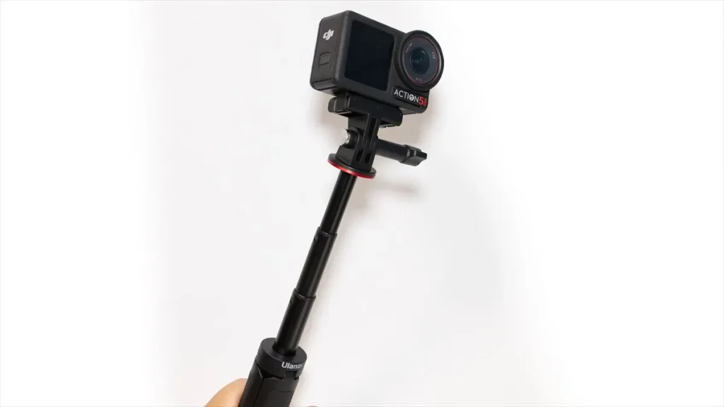 伸ばした状態のUlanzi MT-09自撮り棒