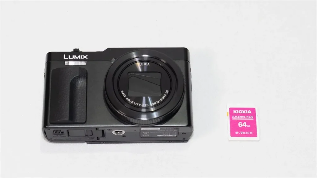 LUMIX TZ99とKIOXIA EXCERIA PLUS SDカード