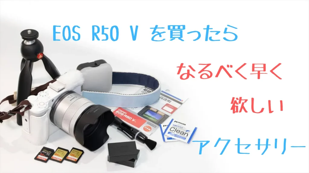 EOS R50 Vと一緒にすぐに購入したいアクセサリー