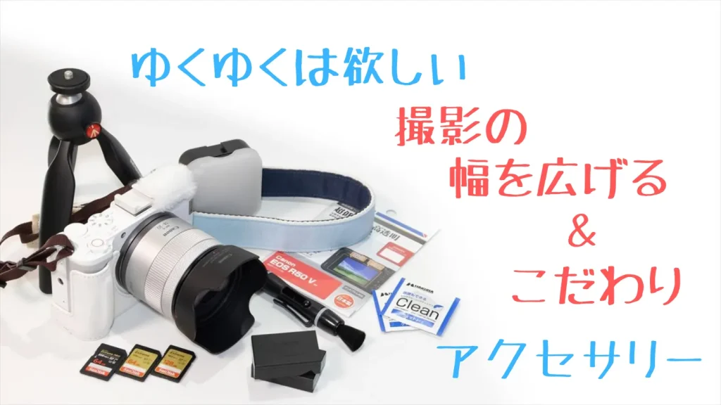 EOS R50 Vを買ったらゆくゆくは欲しいアクセサリー