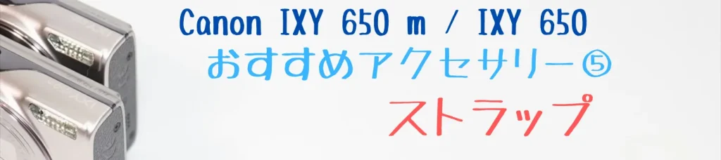 IXY 650 m／IXY 650のおすすめアクセサリー5：ストラップ