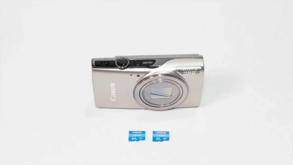 IXY 650 mで使用しているKIOXIA EXCERIA microSDカード
