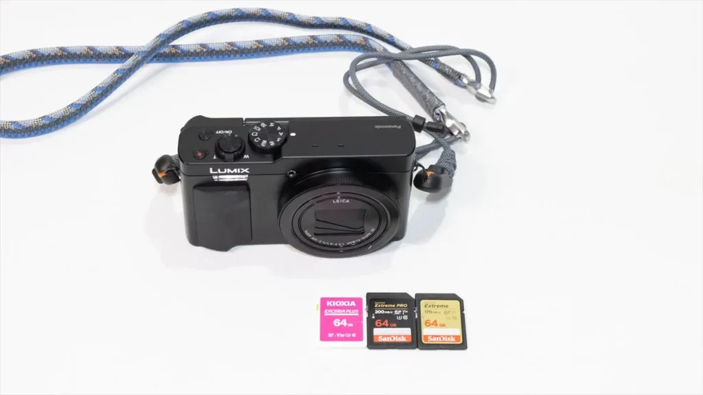 LUMIX TZ99とおすすめのSDカード3枚