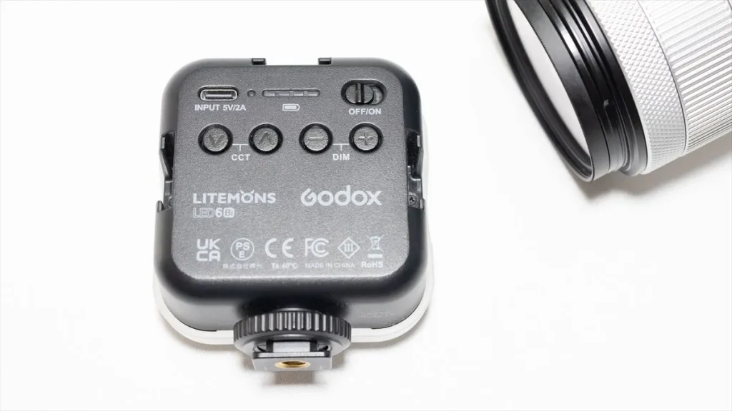 GODOX LITEMONS LEDライトミニの操作部